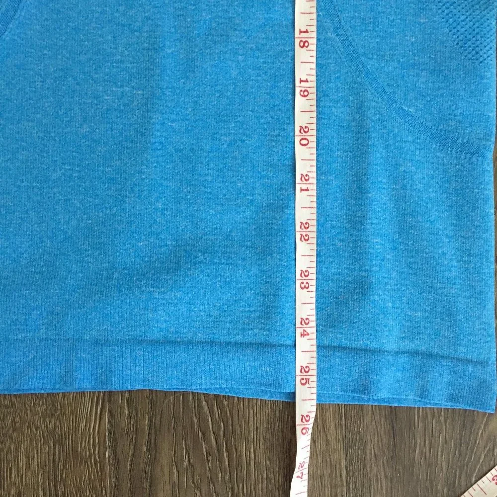 Lululemon Run: Swiftly V Neck Beach Blanket Blue